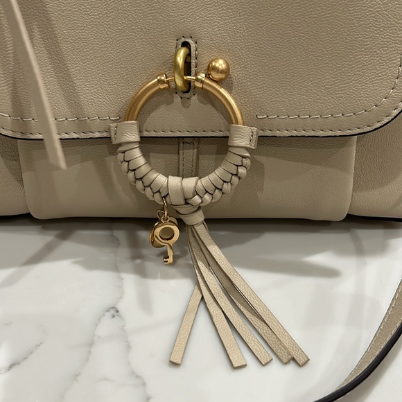 NWT See By Chloe Cement Beige Crossbody - Picture 2 of 16